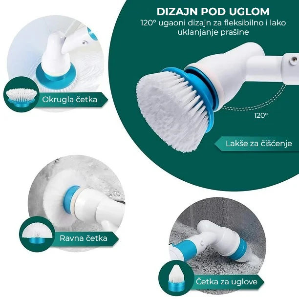 Super električna rotirajuća spin četka sa dodatnim nastavcima