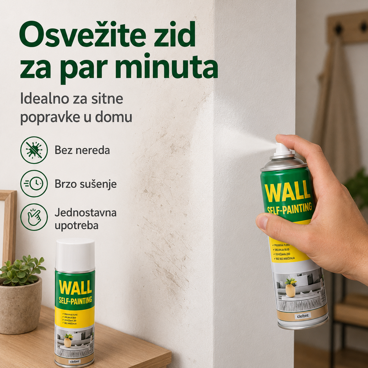 Osvezite zid za par minuta - idealno za sitne popravke u domu