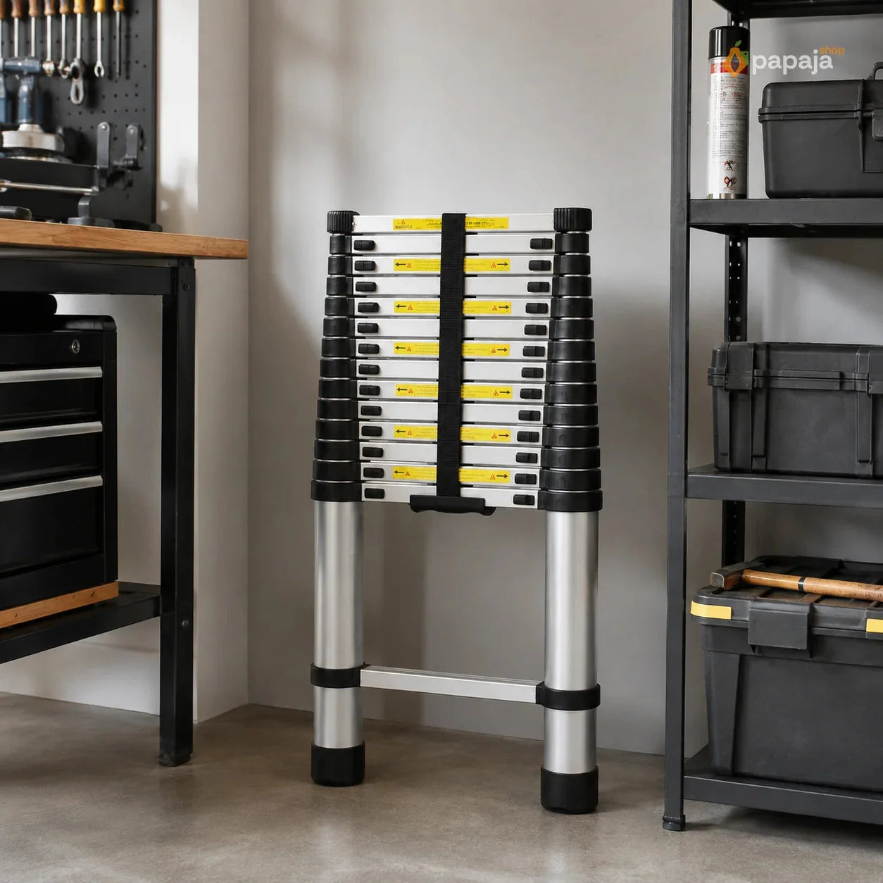 Teleskopske Merdevine Aluminijumske - 3,1 m i 4,7 m | Papaja Shop