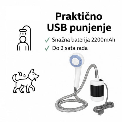 Tuš za kupanje na otvorenom - USB punjivi tuš