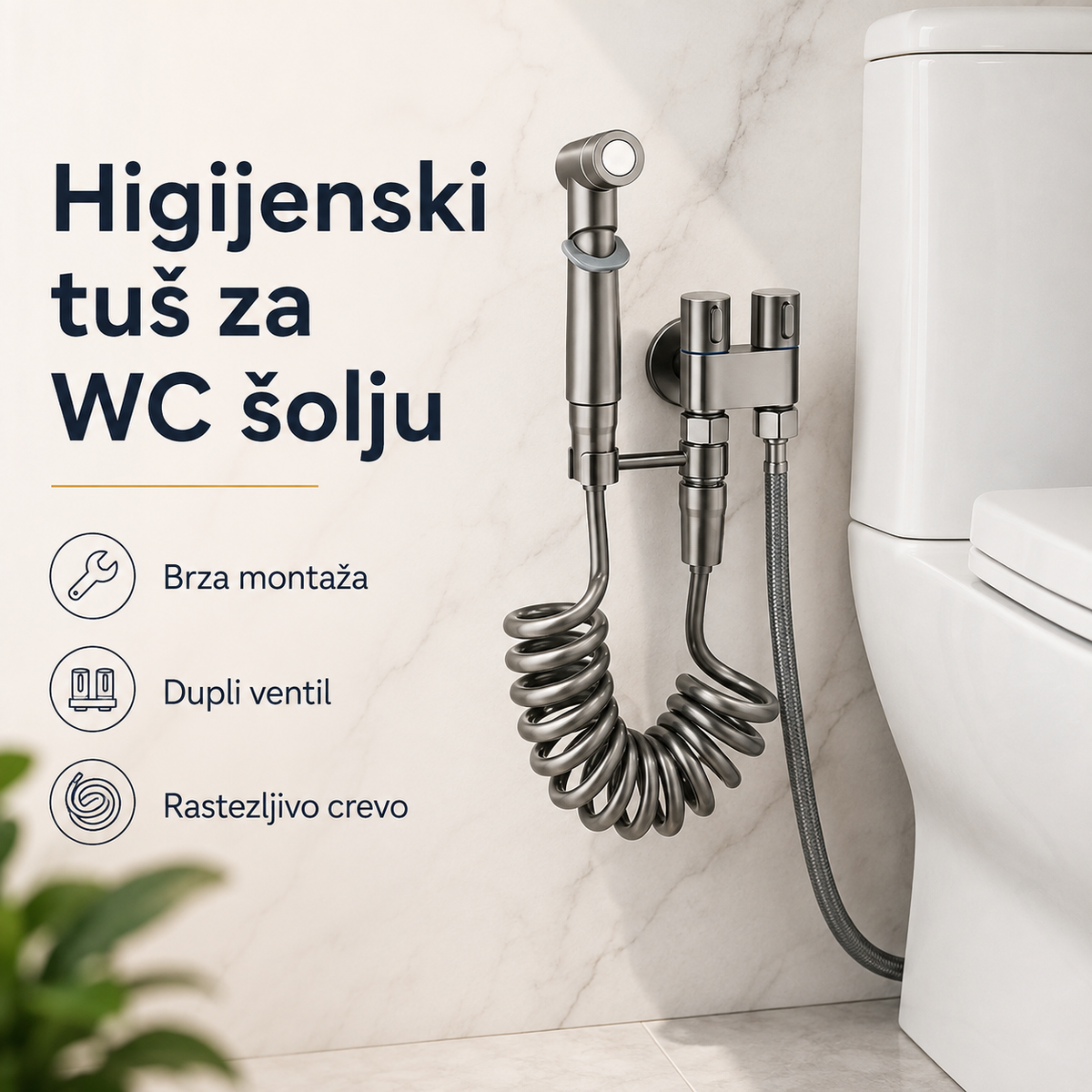 Higijenski tuš za WC šolju