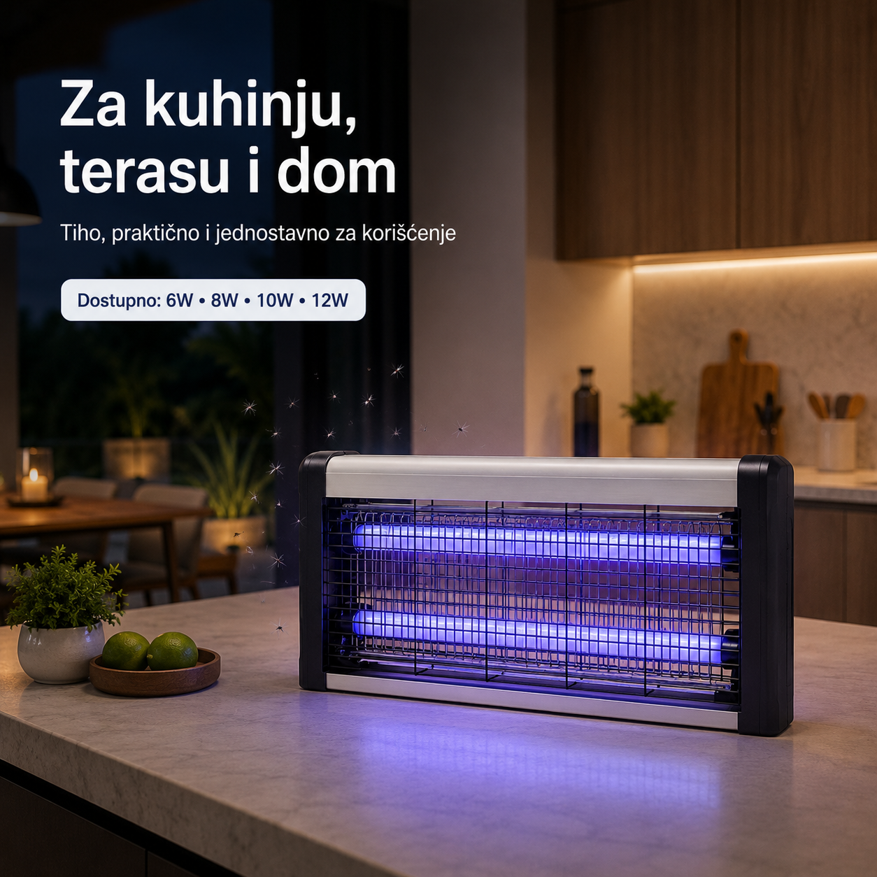 UV lampa — za kuhinju, terasu i dom