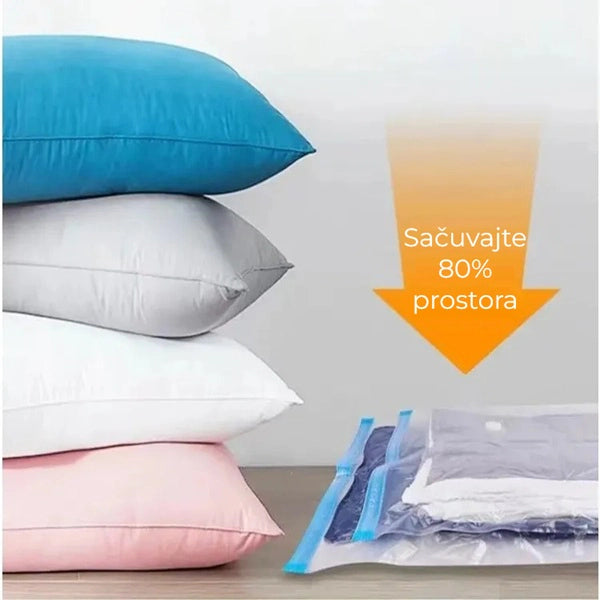 Paket vakum kesa za odeću (8 komada dimenzija 80*110)