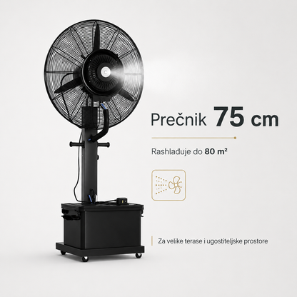 Ventilator sa vodenom maglom — Prečnik 75 cm