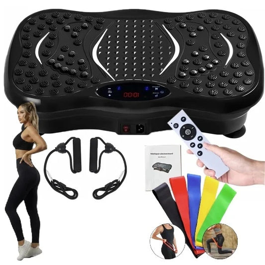 Vibraciona ploča za fitnes i masažu + 5 traka za vežbanje + univezalne helanke GRATIS