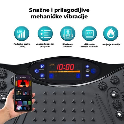 Vibraciona ploča za fitnes i masažu + 5 traka za vežbanje GRATIS