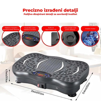 Vibraciona ploča za fitnes i masažu + 5 traka za vežbanje GRATIS