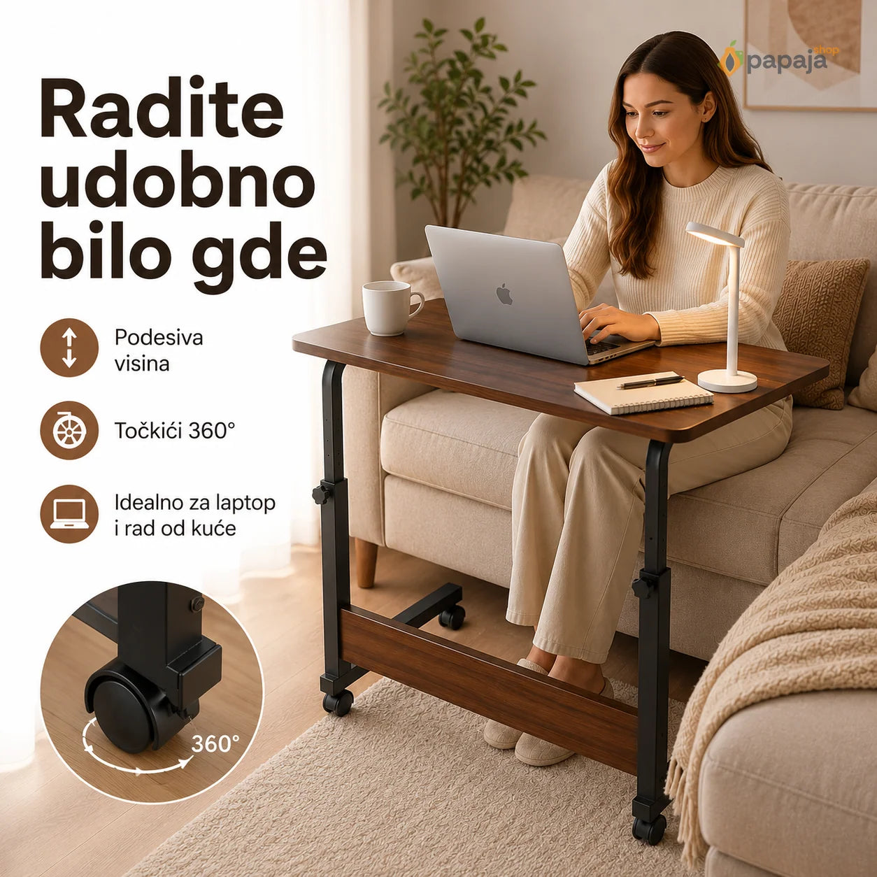 Višenamenski Sto za Računar i Laptop | Papaja Shop