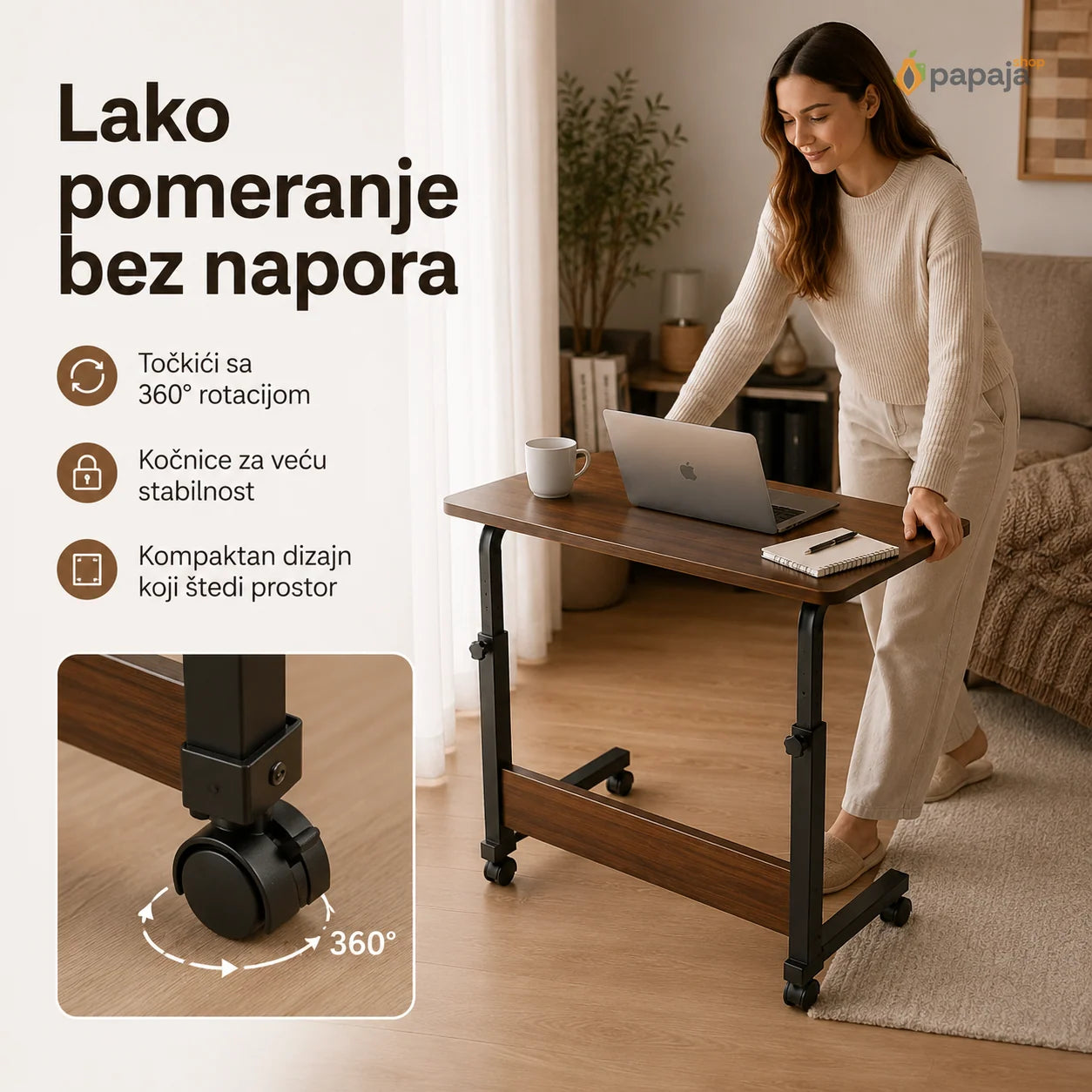 Višenamenski Sto za Računar i Laptop | Papaja Shop