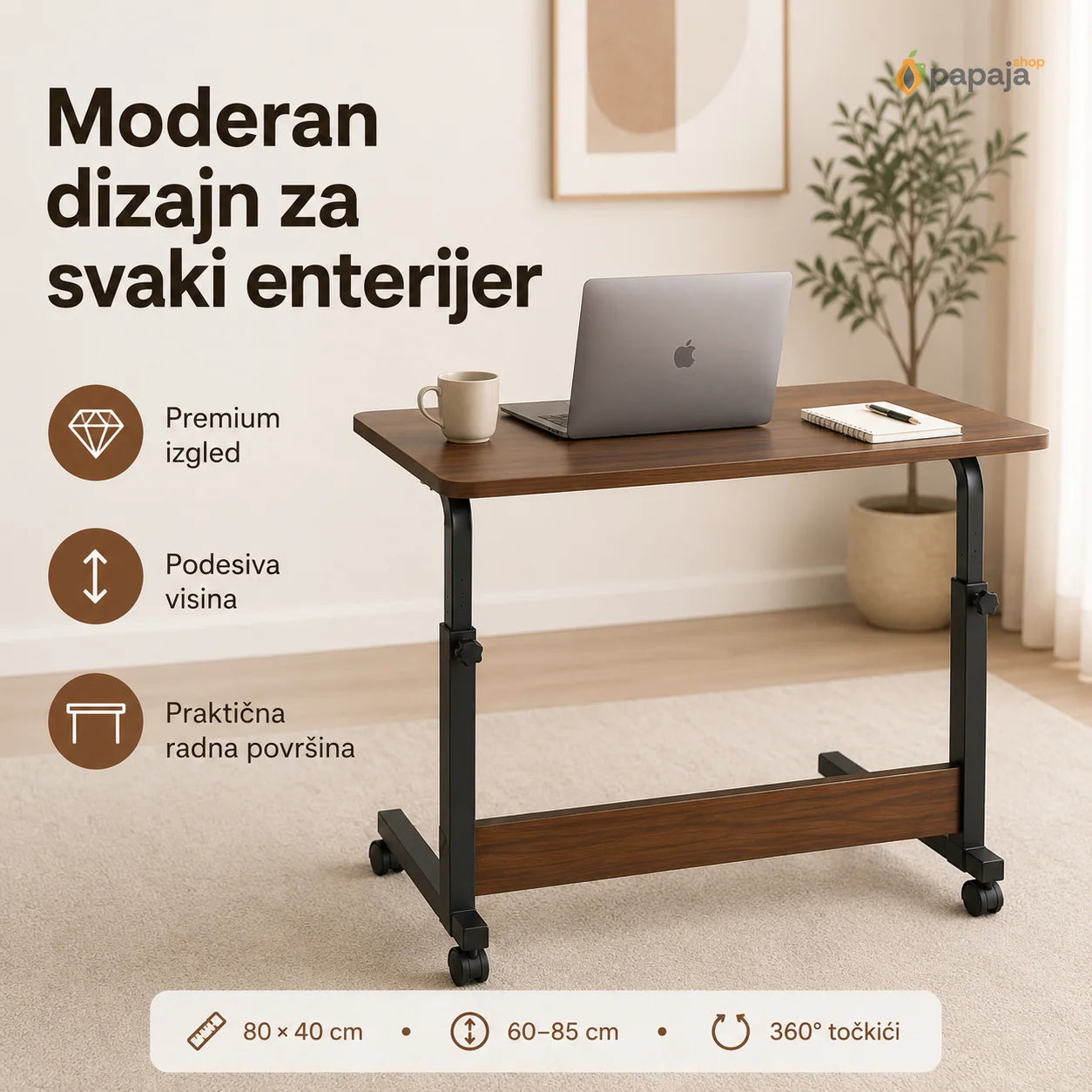 Višenamenski Sto za Računar i Laptop | Papaja Shop