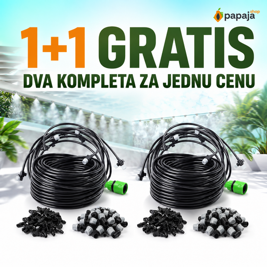 Vodena magla prskalice 1+1 GRATIS — dva kompleta za jednu cenu
