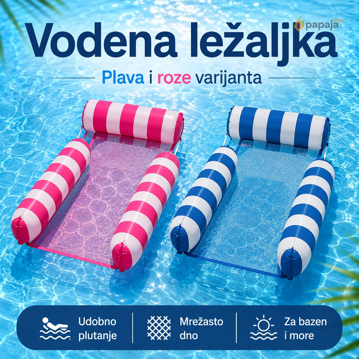 Vodena ležaljka za bazen i more | Papaja Shop