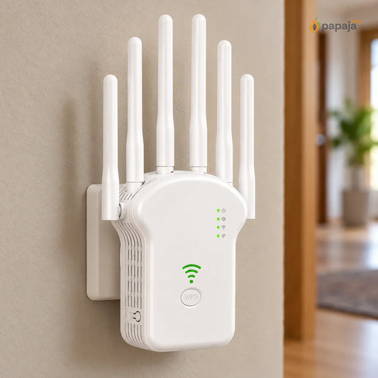 WiFi pojačivač signala 1200 Mbps — Dual Band, 6 antena | Papaja Shop