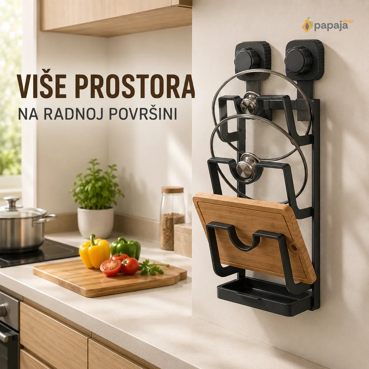 Zidni organizator za daske i poklopce | Papaja Shop